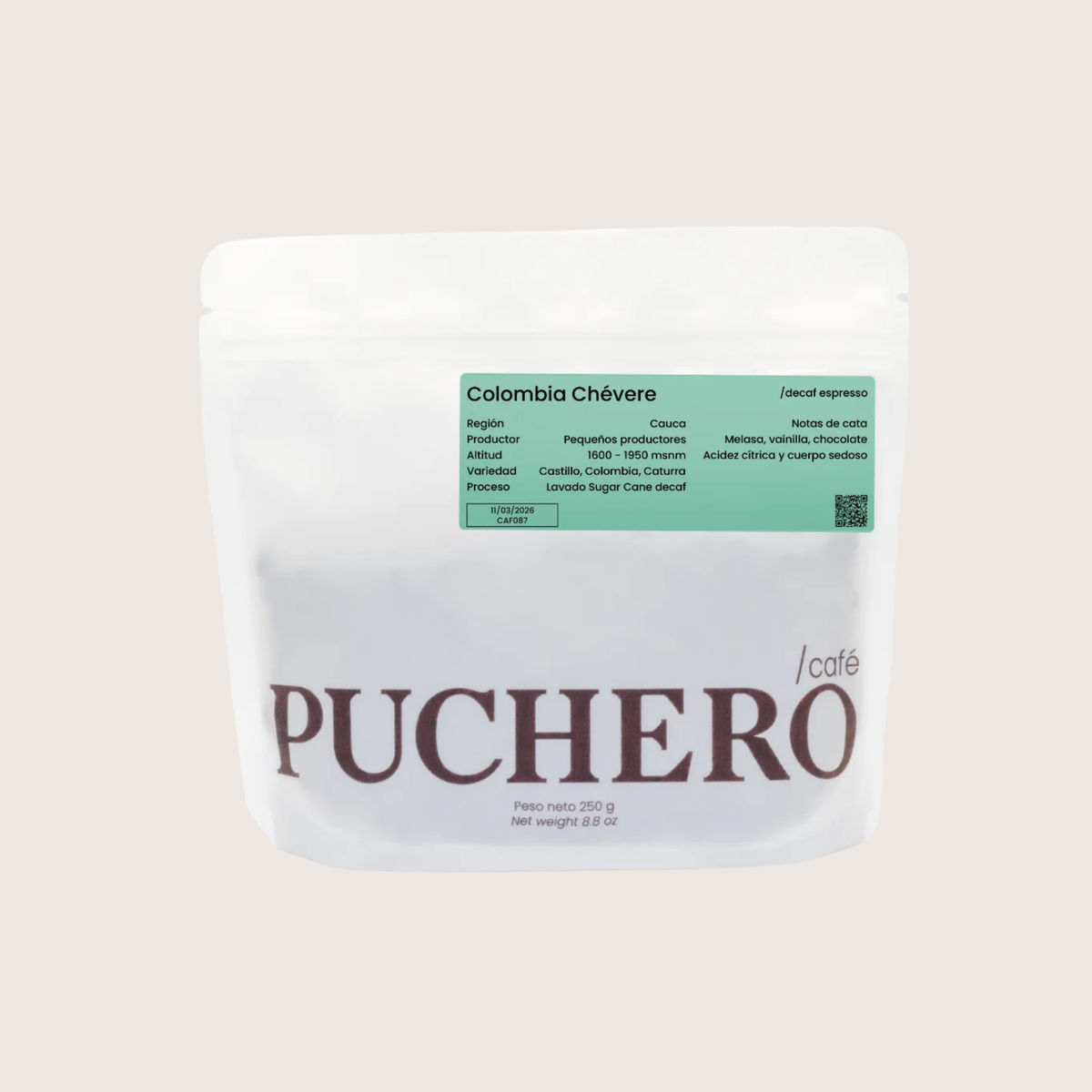 COLOMBIA - CHÉVERE SUGAR CANE DECAF